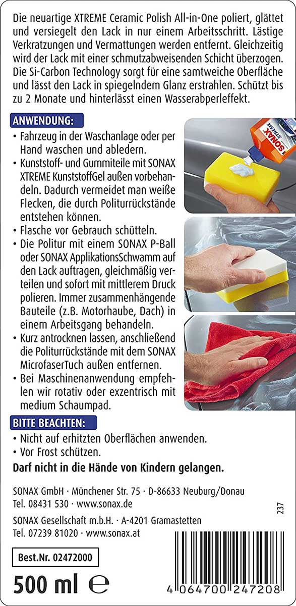sonax-xtreme-ceramic-polish-all-in-one-daten Sonax Xtreme Ceramic Polish All-in-One 500ml
